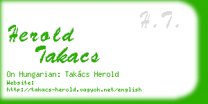 herold takacs business card